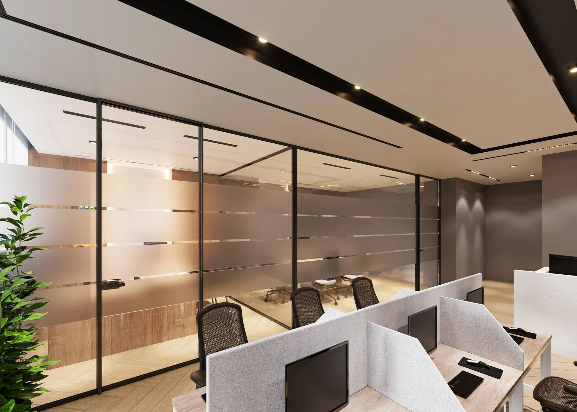 Framed Glass Partitions